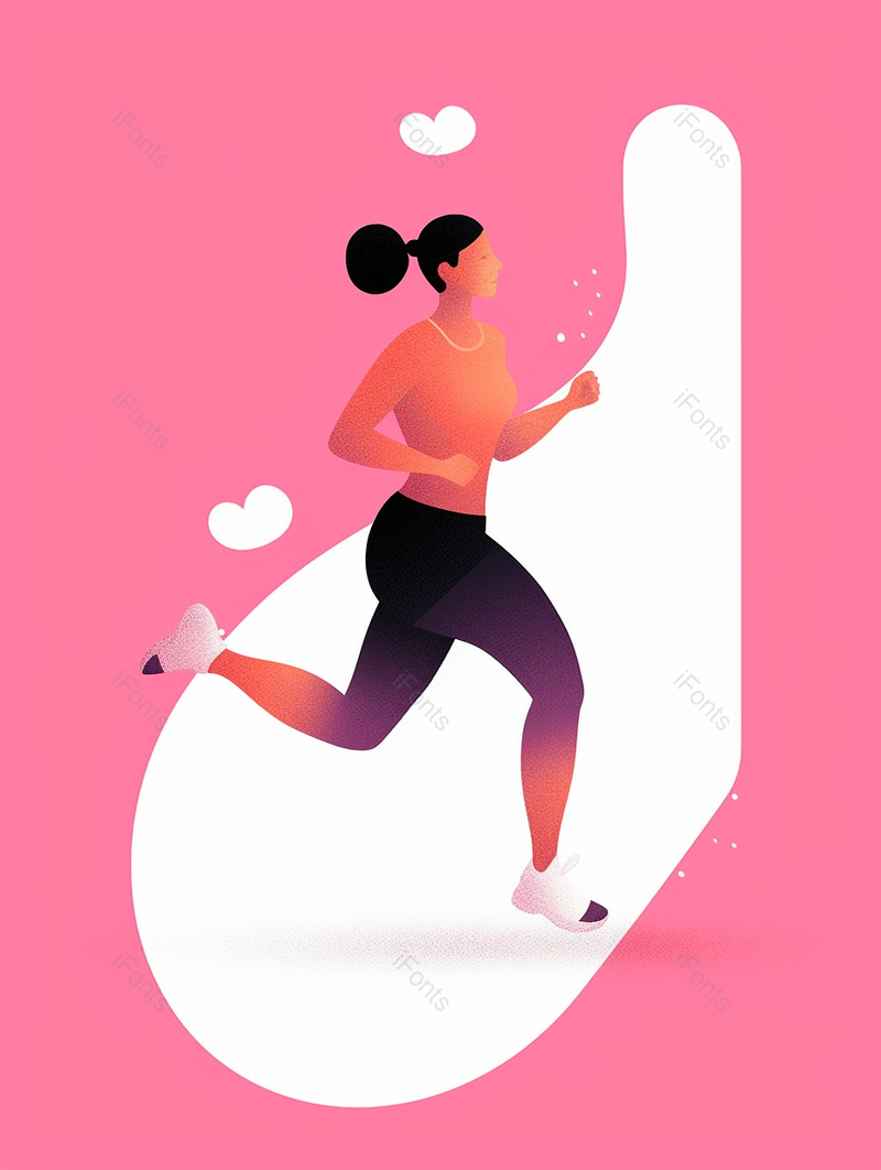 健身运动风色背景女人手绘插画,插画/手绘图,插画/手绘图库,插画/手绘图下载,插画/手绘